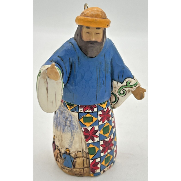 2004 Jim Shore Joy to the World Holy Family 3 Christmas Nativity Ornaments JS3 - Picture 3 of 6